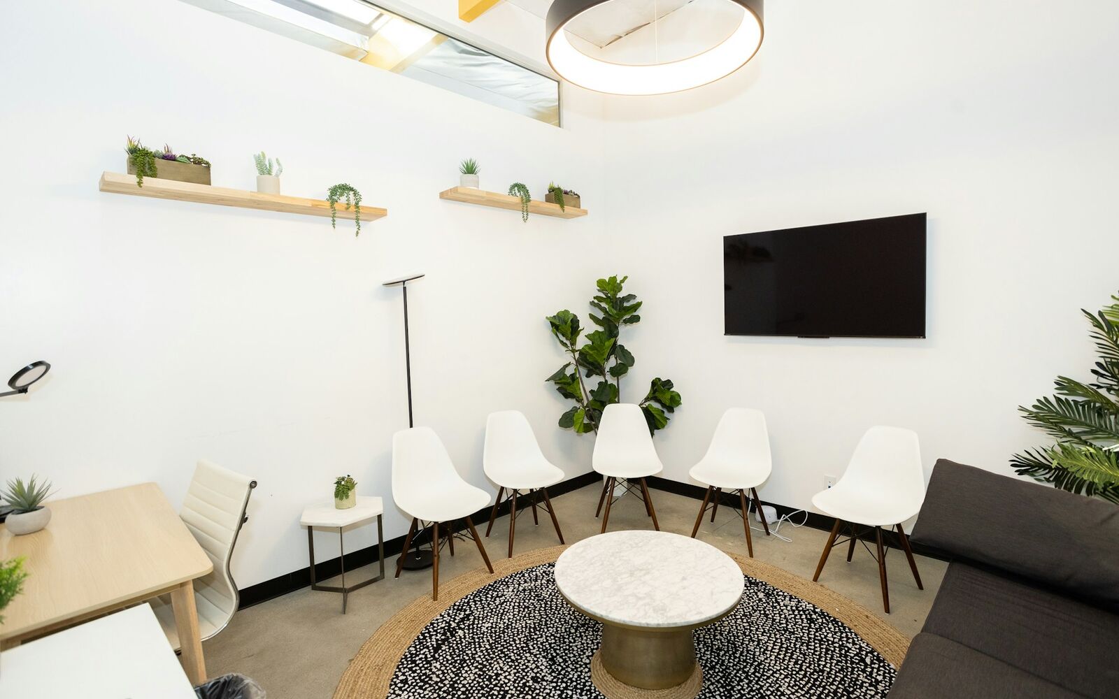 Modern medical imaging and specialty practice reception area